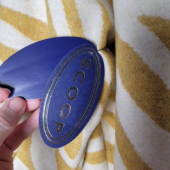 Scoop Oversized Zebra‎ Print Shacket Jacket S Small 4-6 Heavy Thick Button Front - Picture 4 of 11